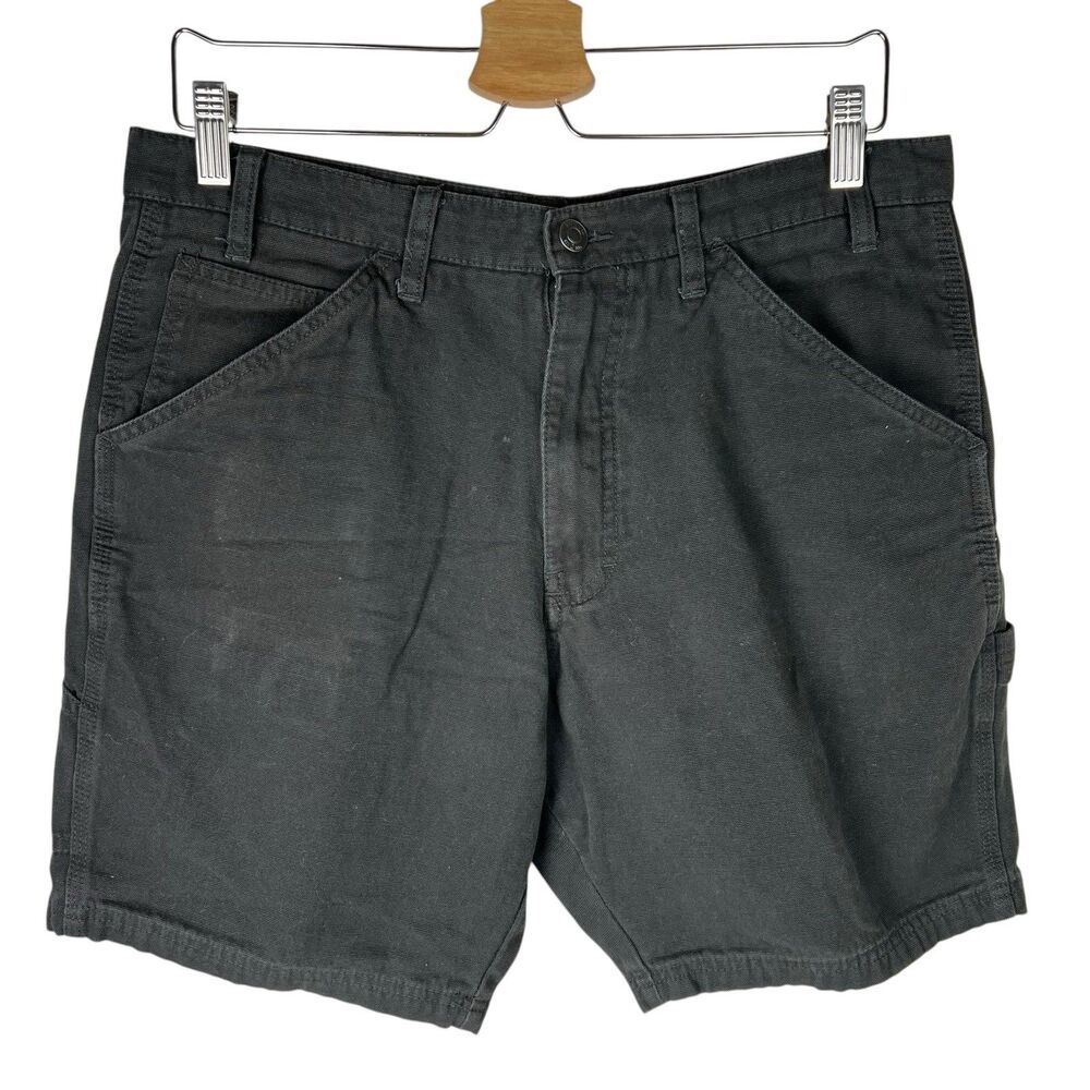 Katin Shorts Mens 32 Black Performance Walking Flat Front Chino 8" Inseam